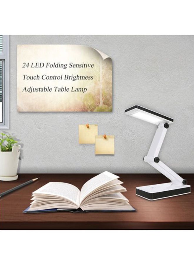 LIXADA 24 LED Dimmable Folding Desk Lamp White/Black 9.6 x 4.9 x 2.8inch  - Image 2