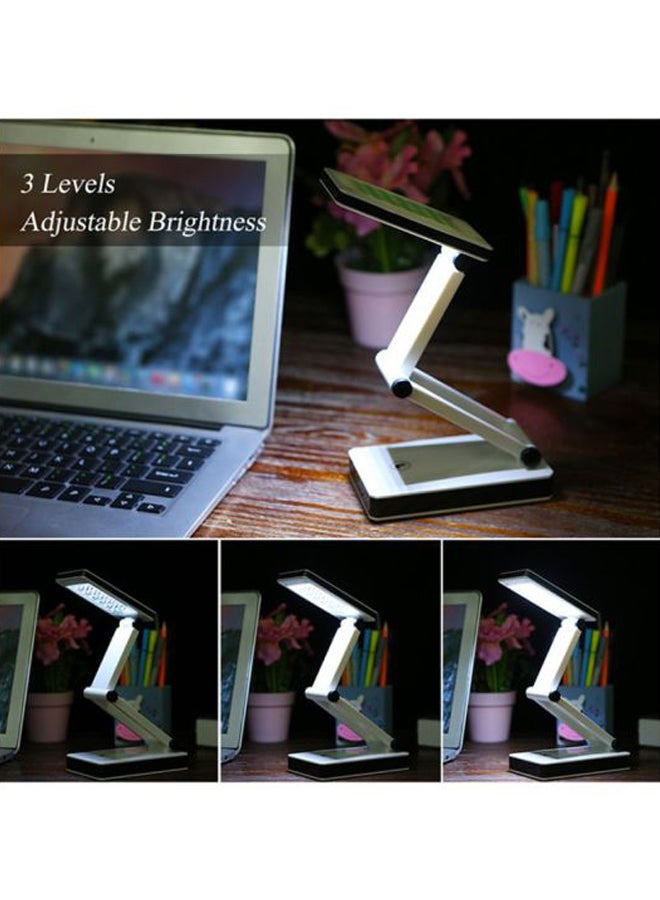 LIXADA 24 LED Dimmable Folding Desk Lamp White/Black 9.6 x 4.9 x 2.8inch  - Image 3
