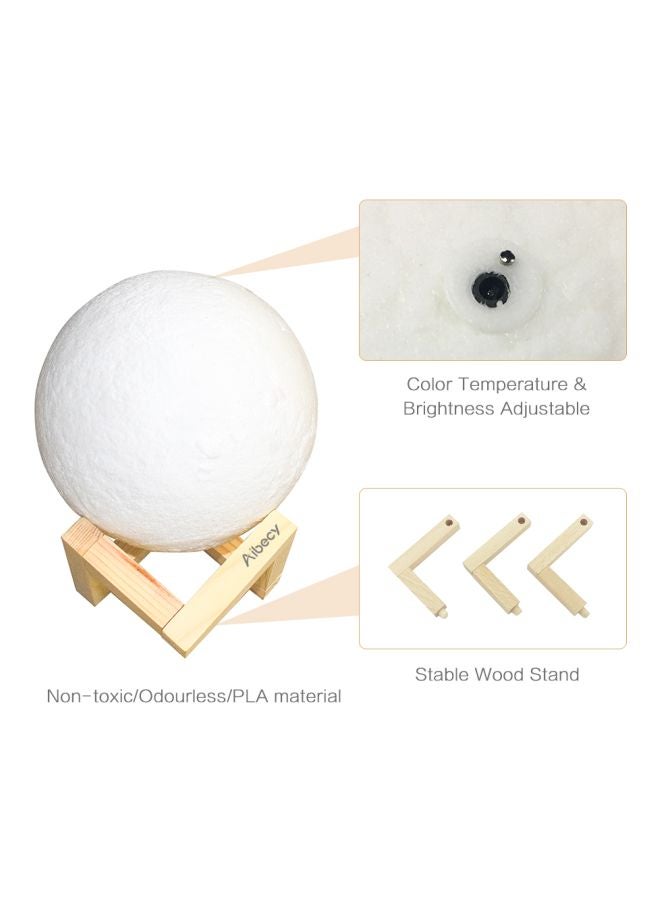 Aibecy LED Moon Lamp White - Image 3