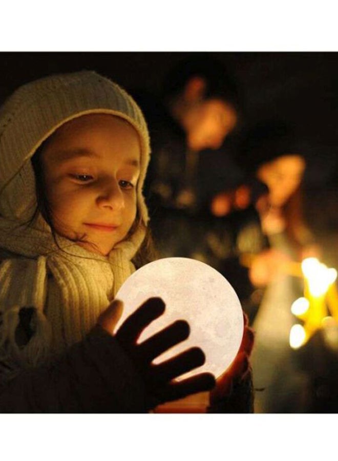 فاندر لايف مصباح LED ثلاثي الأبعاد على شكل قمر كامل أبيض 8سم  - Image 5