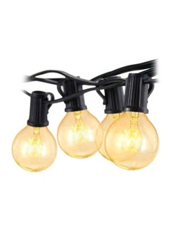 Globe Festoon String Light Bulb Black/Clear 27feet