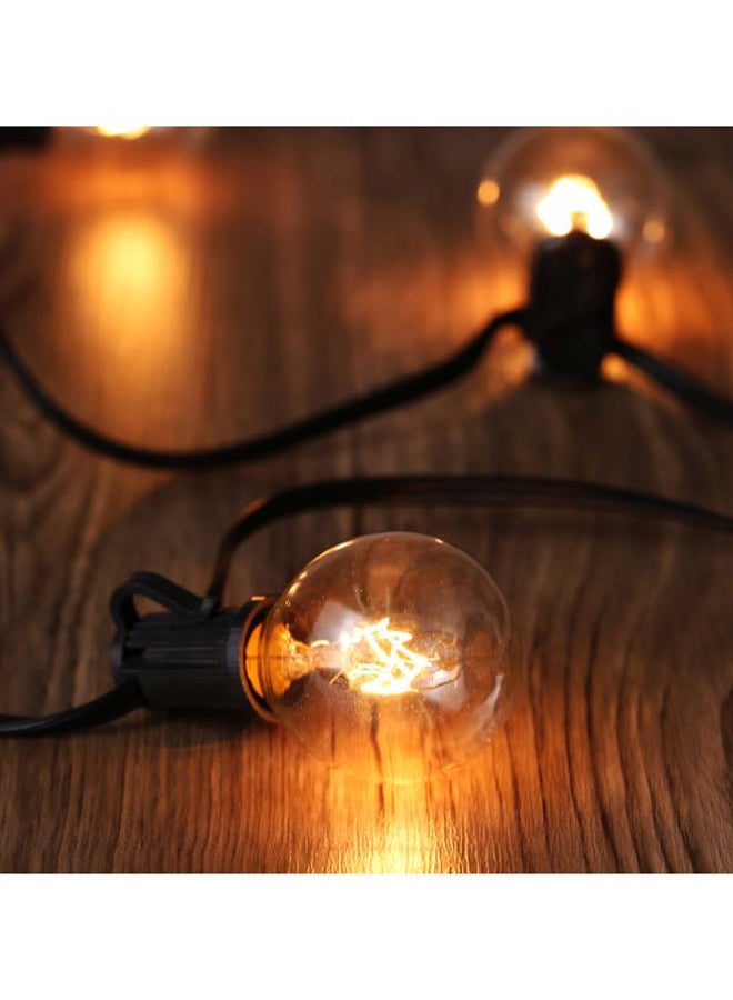 Generic - Globe Festoon String Light Bulb Black/Clear 27feet - Image 1