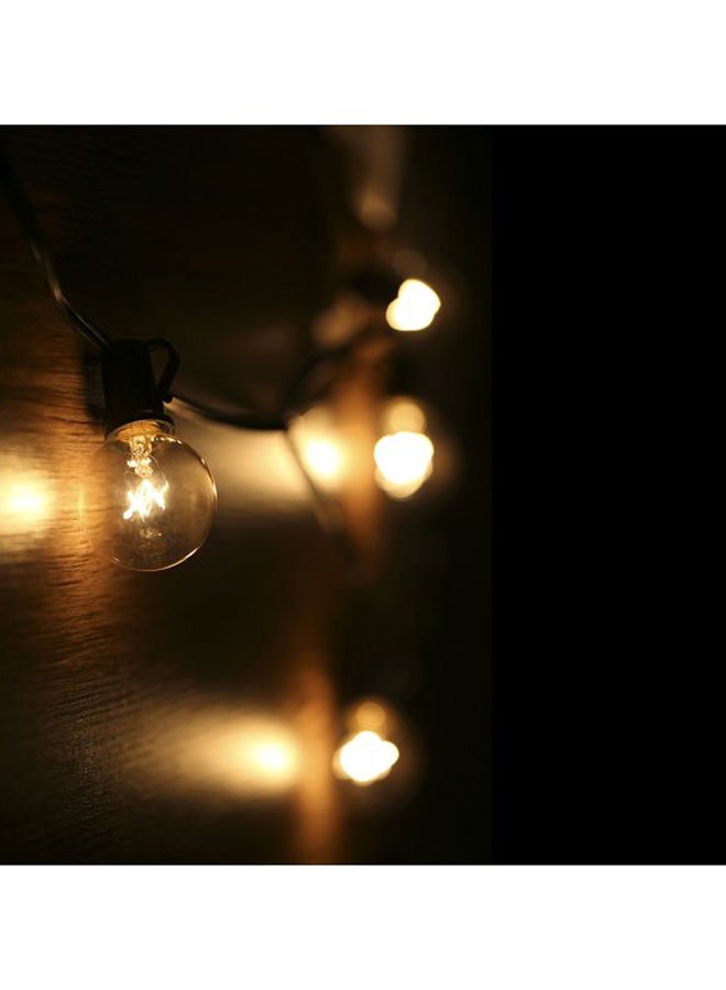 Generic - Globe Festoon String Light Bulb Black/Clear 27feet - Image 1