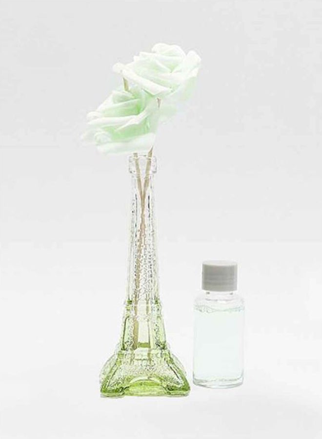 Home Concept Decorative Floral Aroma Diffuser Green/Clear 10x27centimeter  - Image 2