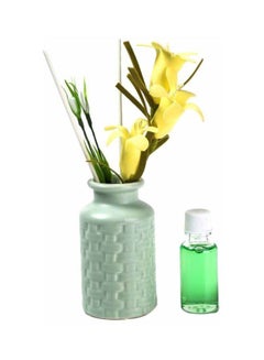 Home Concept Decorative Floral Aroma Diffuser Green 10x7x23centimeter 