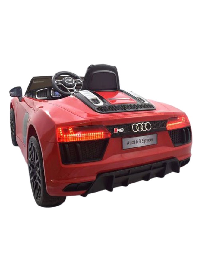 ميجاستار سيارة أودي آر 8 سبايدر كهربائية للركوب أحمر - Image 4