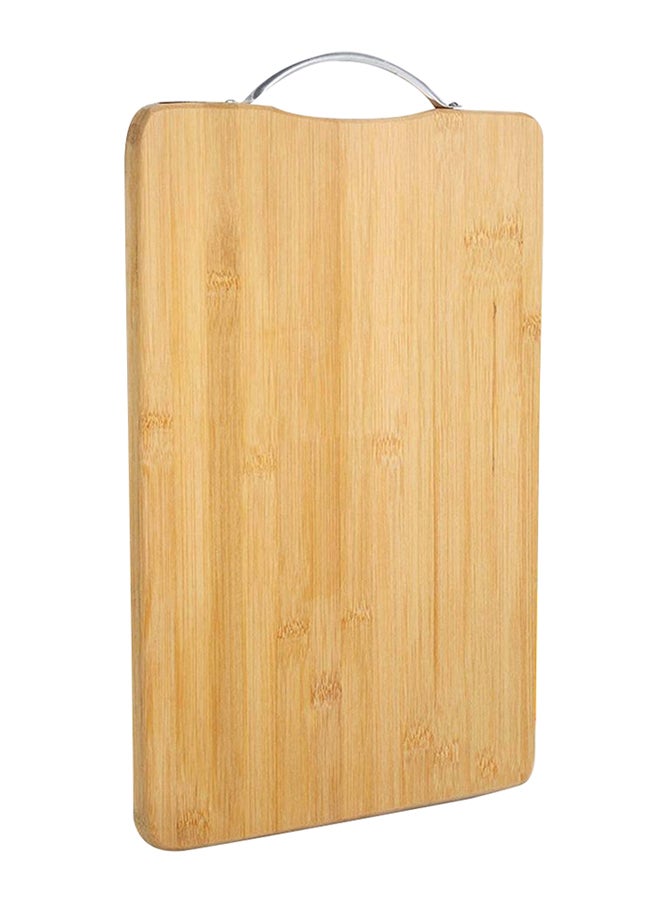 Durable Chopping Board With Handle Beige/Silver 36 x 26cm  - Image 1