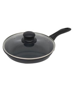 Non-Stick Frying Pan With Lid Black/Clear 26cm