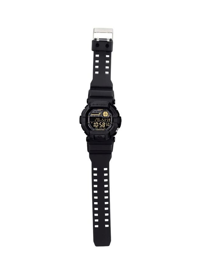 G-SHOCK Men's Round Shape Resin Band Digital Wrist Watch 51 mm - Black - GD-350-1BDR  - Image 5