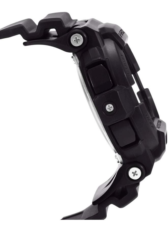 G-SHOCK Men's Round Shape Resin Band Digital Wrist Watch 51 mm - Black - GD-350-1BDR  - Image 4