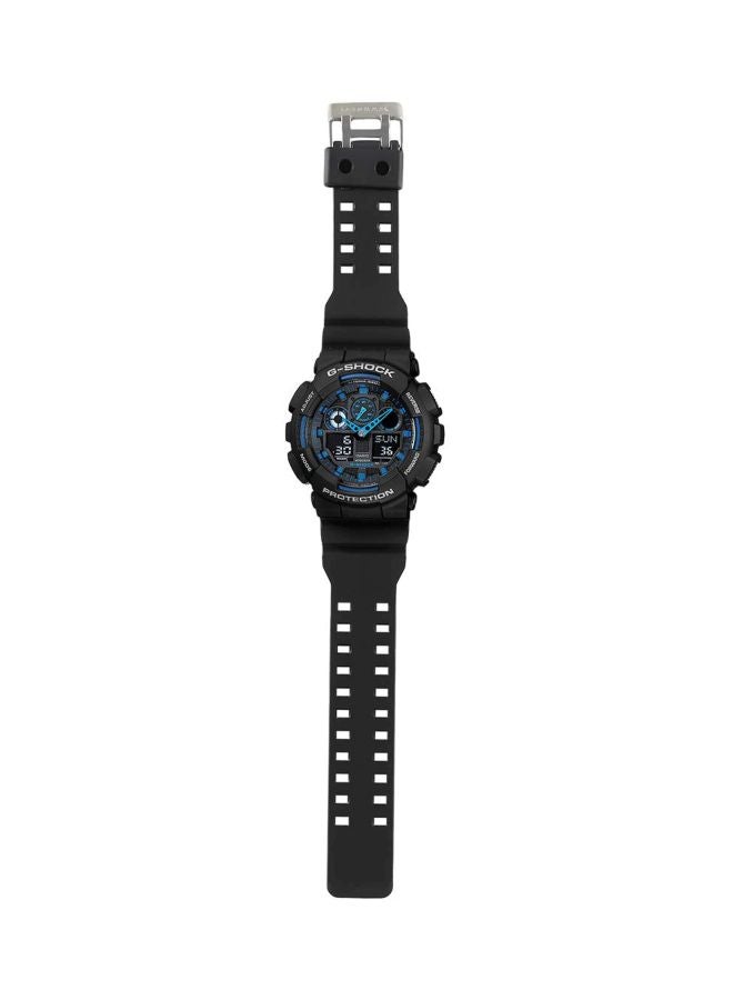 G-SHOCK men Water Resistant Analog/Digital Watch GA100-1A2 - Image 5