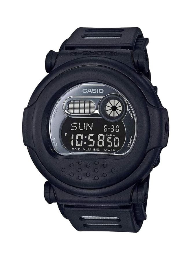 جي شوك ساعة يد رقمية بسوار من الراتينج على شكل دائري مقاس 40 ملم - لون أسود- 001BB-1DR men - Image 1