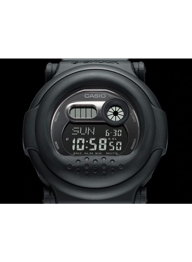 جي شوك ساعة يد رقمية بسوار من الراتينج على شكل دائري مقاس 40 ملم - لون أسود- 001BB-1DR men - Image 5
