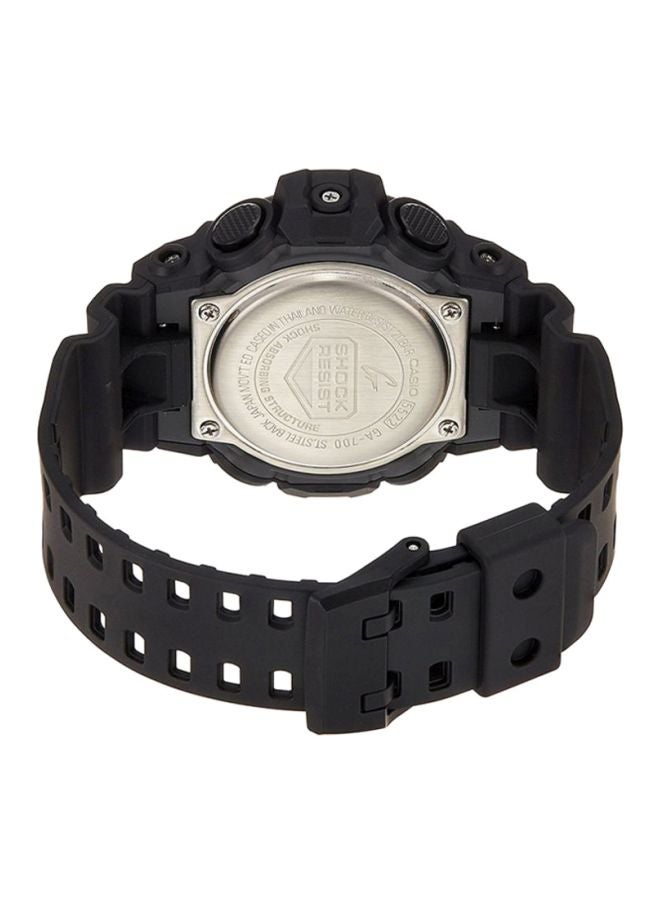 جي شوك ساعة يد بعقارب/رقمية مقاومة للماء طراز GA700-1B للرجال - Image 2
