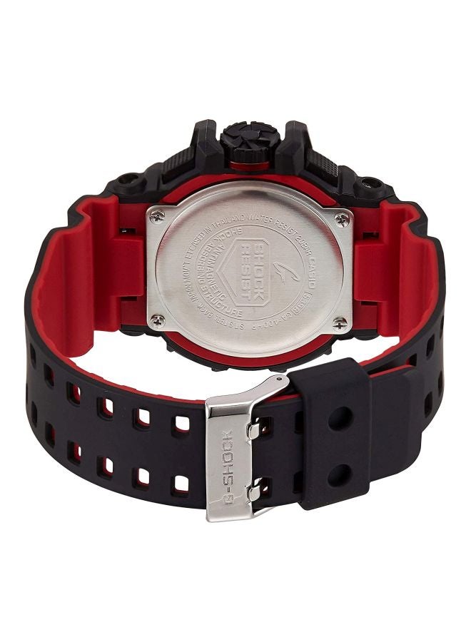 G-SHOCK - Men's Round Shape Rubber Strap Analog & Digital Wrist Watch 47 mm - Black - GA-400HR-1AER - Image 1
