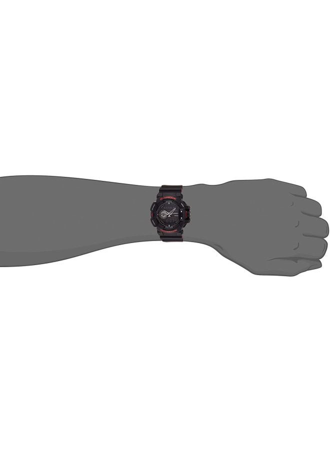 G-SHOCK - Men's Round Shape Rubber Strap Analog & Digital Wrist Watch 47 mm - Black - GA-400HR-1AER - Image 1