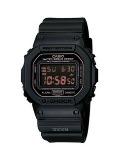 Men's Round Shape Resin Band Digital Wrist Watch - Black - DW-5600MS-1DR