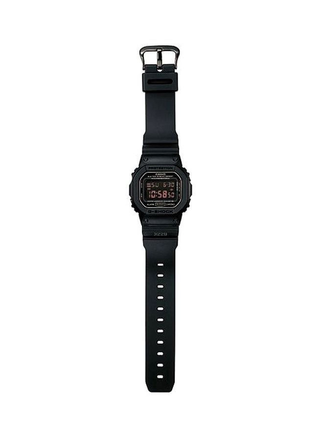 G-SHOCK Men's Round Shape Resin Band Digital Wrist Watch - Black - DW-5600MS-1DR  - Image 4