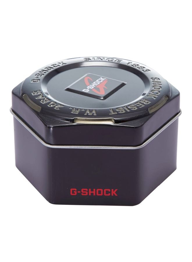 G-SHOCK men Round Shape Resin Band Digital Wrist Watch 55 mm - Black - GD-100GB-1DR - Image 5