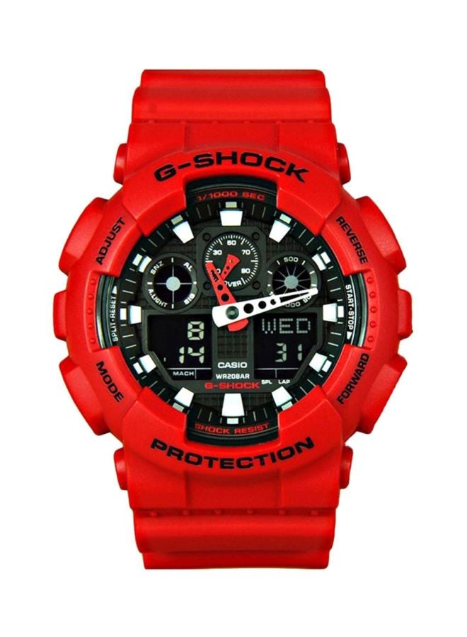جي شوك ساعة يد رقمية وبعقارب مقاومة للماء طراز GA-100CB-1A women - Image 1
