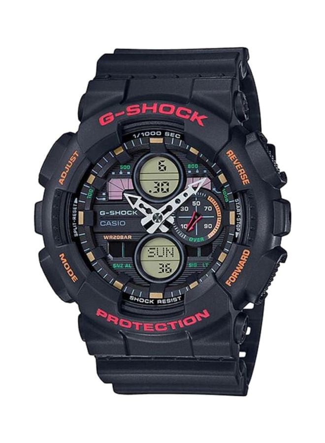 G-SHOCK - Men's Round Shape Resin Band Analog & Digital Wrist Watch 32 mm - Black - GA-140-1A4 - Image 1