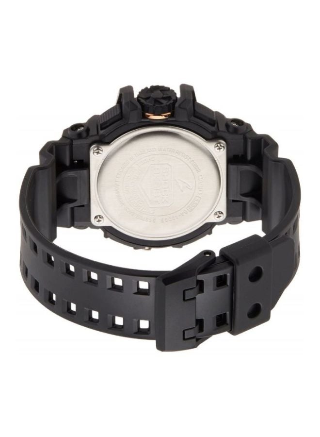 G-SHOCK men Round Shape Resin Band Analog & Digital Wrist Watch - Black - GA400GB-1A4 - Image 2