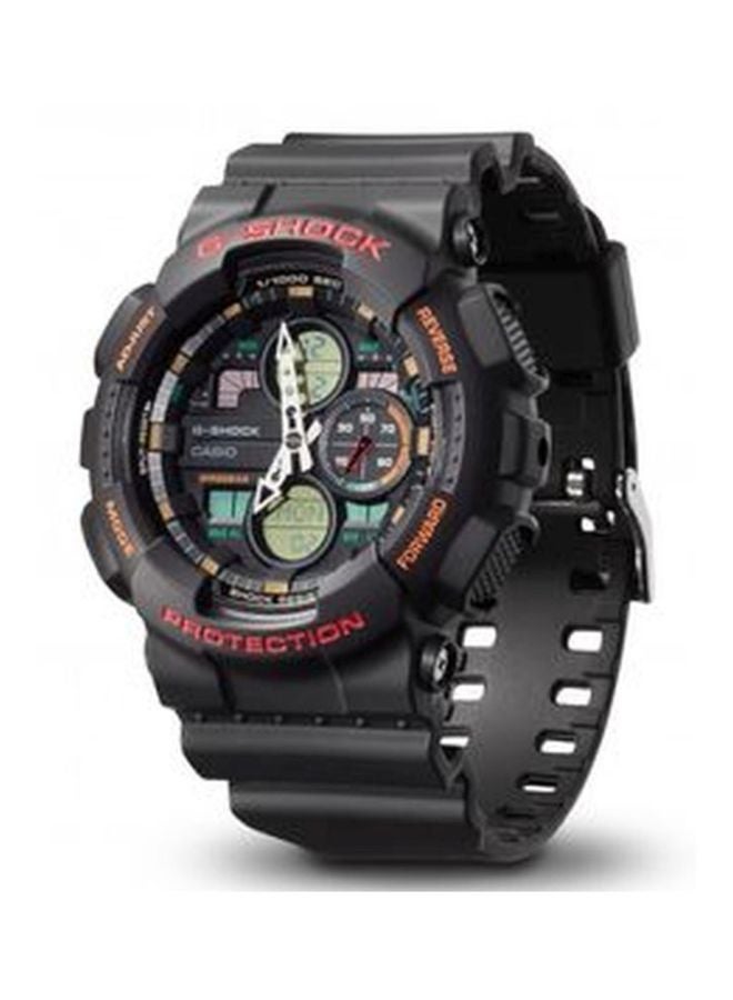 جي شوك ساعة يد بعقارب/رقمية مقاومة للماء طراز GA-140-1A4ER men - Image 3