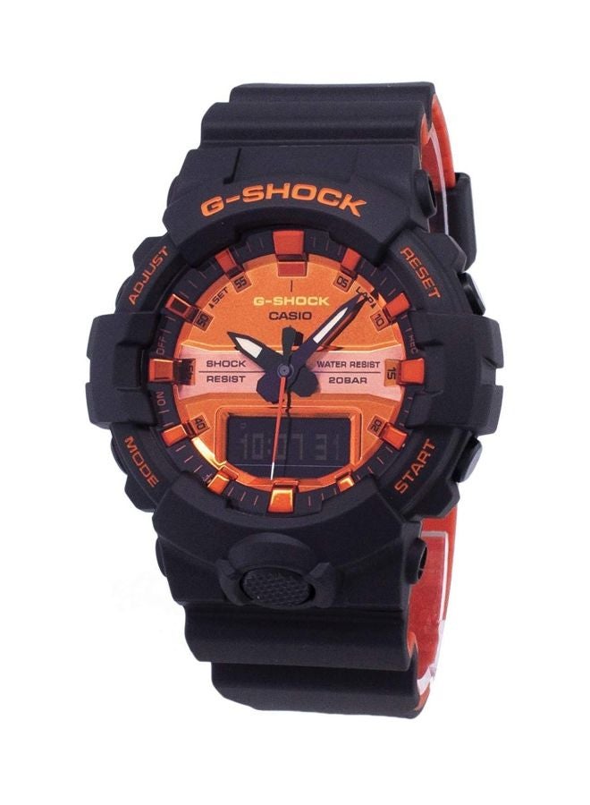 جي شوك ساعة يد رقمية وبعقارب مقاومة للماء, طراز GA-800BR-1ADR للرجال - Image 1