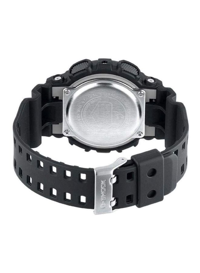 G-SHOCK Men's Casio Sport Round Shape Resin Band Digital Wrist Watch 55 mm - Black - GD-100-1ADR  - Image 2