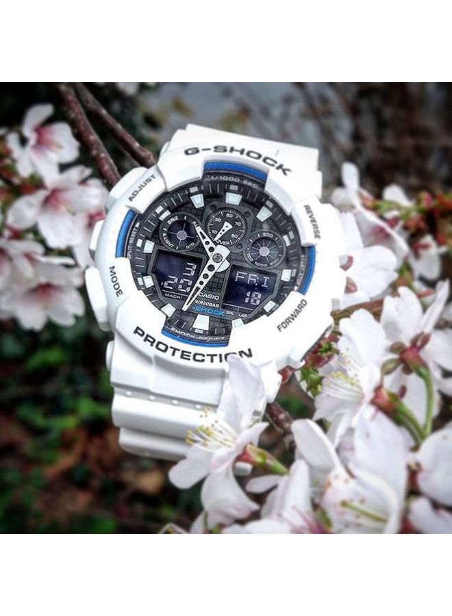 G-SHOCK Men's Water Resistant Analog/Digital Watch GA-100B-7AER - Image 3