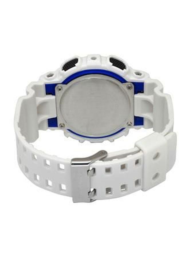 جي شوك ساعة عقارب/رقمية مقاومة للماء طراز GA-100B-7A للرجال - Image 3