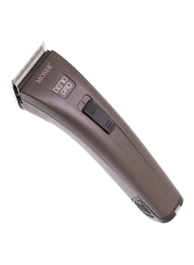 MOSER Genio Pro Cordless Hair Clipper For Men (Made In Germany) | Magic Blade With 0.7-3Mm Length Adjustment | 75 Min Run Time Per Battery | Led Battery Indicator (1874-0150) Brown/Silver - Image 3