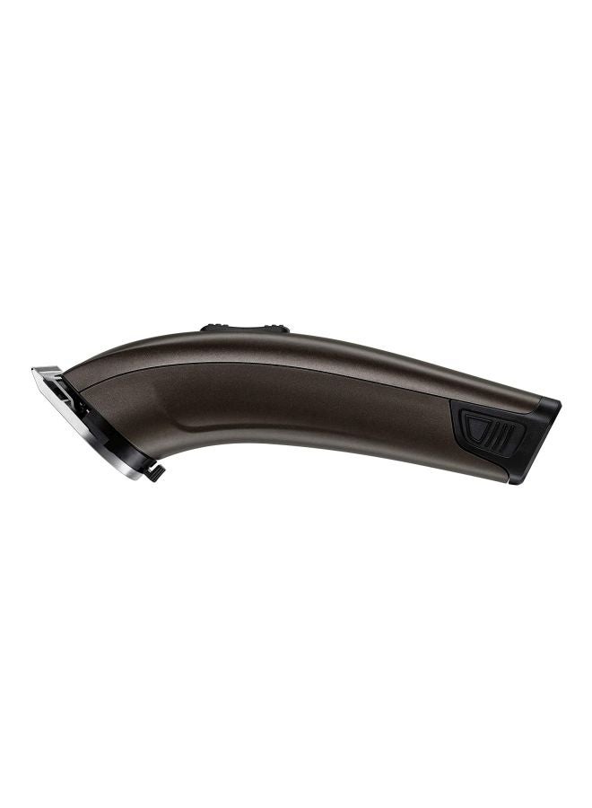 MOSER Genio Pro Cordless Hair Clipper For Men (Made In Germany) | Magic Blade With 0.7-3Mm Length Adjustment | 75 Min Run Time Per Battery | Led Battery Indicator (1874-0150) Brown/Silver - Image 4