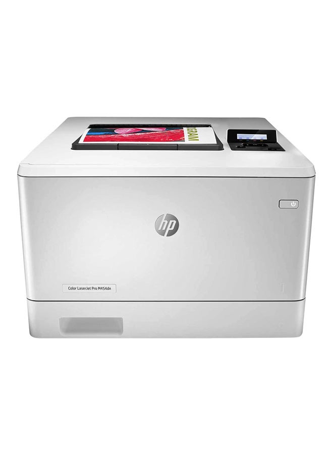 HP M454dn Color LaserJet Pro Printer White  - Image 1