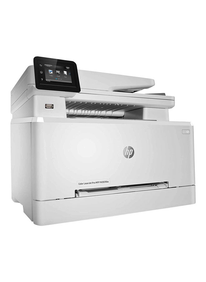 M283fdw Color LaserJet Pro Multi-Function Printer, Print, Copy, Scan, Fax, 22 ppm Print Speed, 600 x 600 dpi Resolution, 2.7" Color Touchscreen, 50-Page ADF for Scanning and Copying | 7KW75A White - v1598692275/N40022136A_4