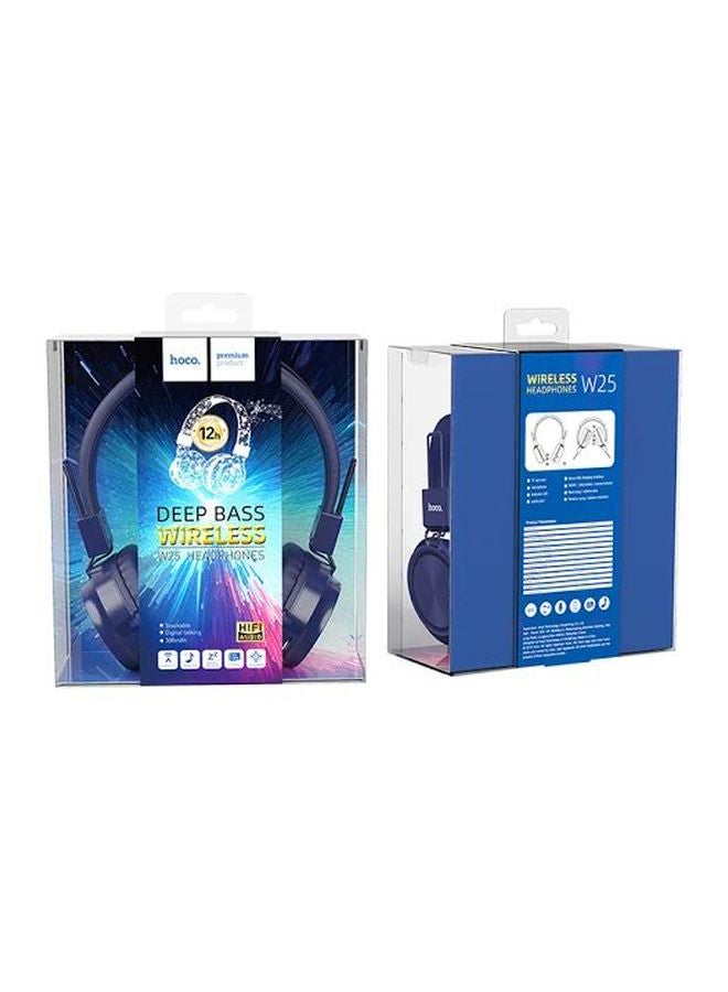 Hoco - Promise Wireless Over-Ear Headphones Blue - Image 1
