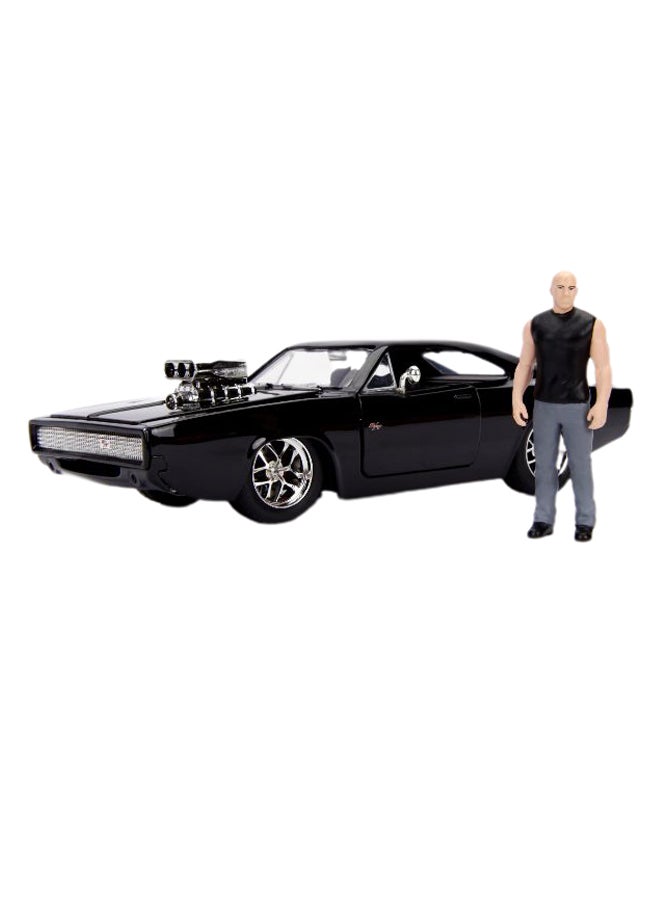 جادا - مجسم سيارة دودج تشارجر ستريت 1970 من فيلم "Fast And Furious" مع مجسم دومينيك توريتو - Image 1