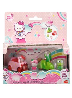 Hello Kitty Apple And Keroppi Coconut Vehicle With Figure Playset