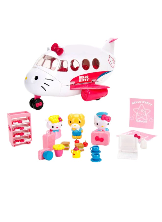 null - 20-Piece Hello Kitty Jet Plane Playset - Image 1