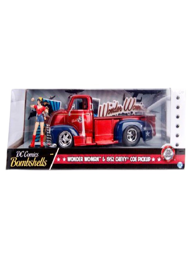 JADA DC Bombshells 1952 Chevy COE Pickup With Figure - Image 1