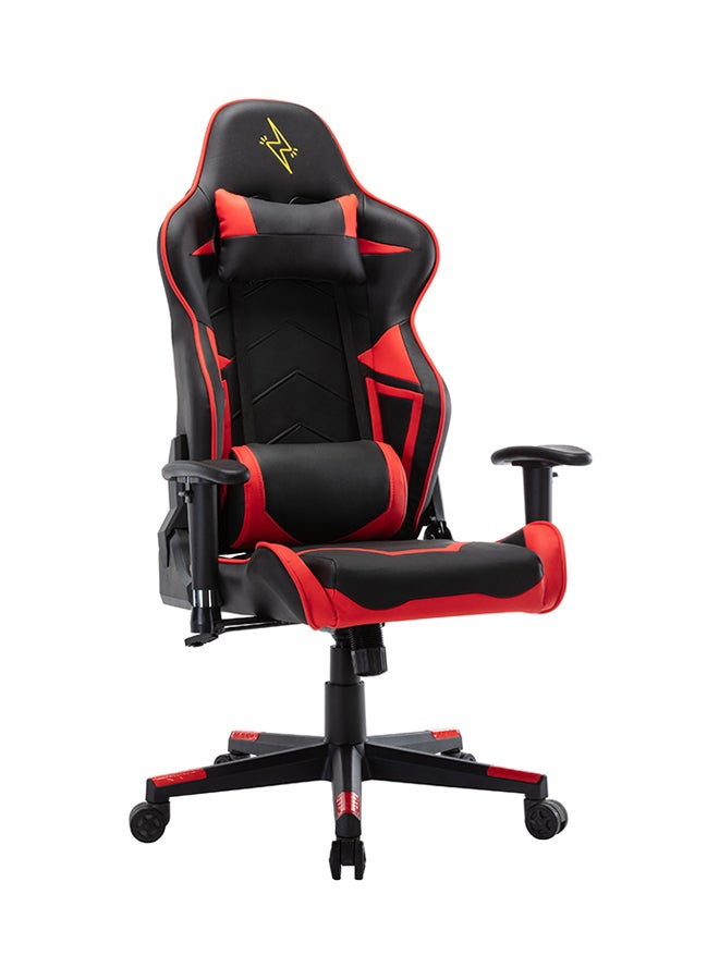 Blitzed Ergonomically Designed Super Comfort Gaming Chair With Headrest Pillow, Lumbar Cushion And Retractable Footrest Black/Red 84x65.5x29cm - Image 2