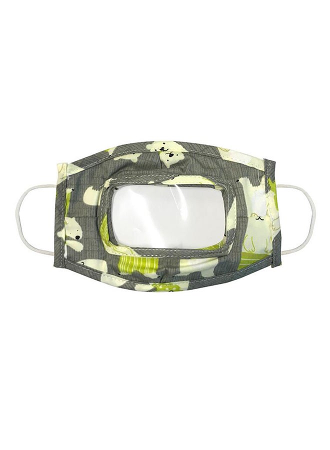 SAPU Bear Printed Visual Mask For Kids  - Image 1