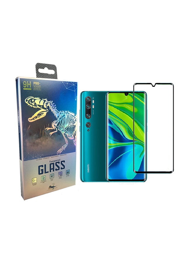 9 إتش لاصقة حماية للشاشة من الزجاج المقوى لهاتف شاومي مي نوت 10 برو شفاف/ أسود - Image 1