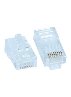 Kuwes 100-Piece Cat.6 RJ45 Connectors Clear  - Image 2
