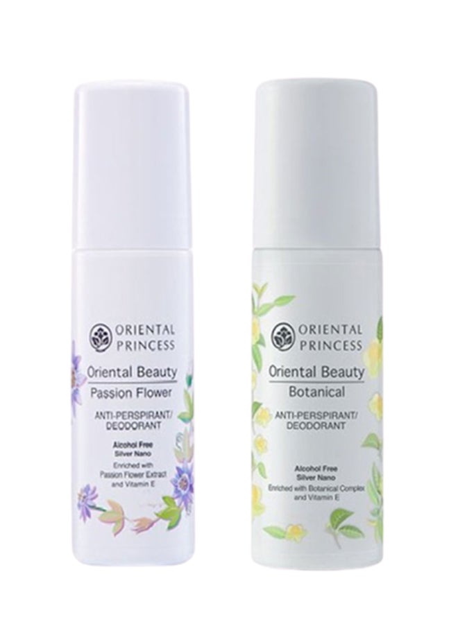 أوريانتال برنسس مجموعة مزيل عرق باشن فلاور مضاد للتعرق بخلاصة النباتات من قطعتين