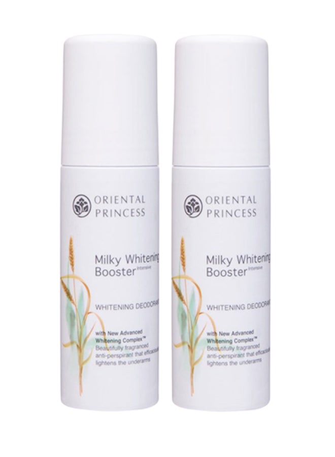 ORIENTAL PRINCESS Pack Of 2 Milky Whitening Booster Intensive Whitening Deodorant 70x2ml 