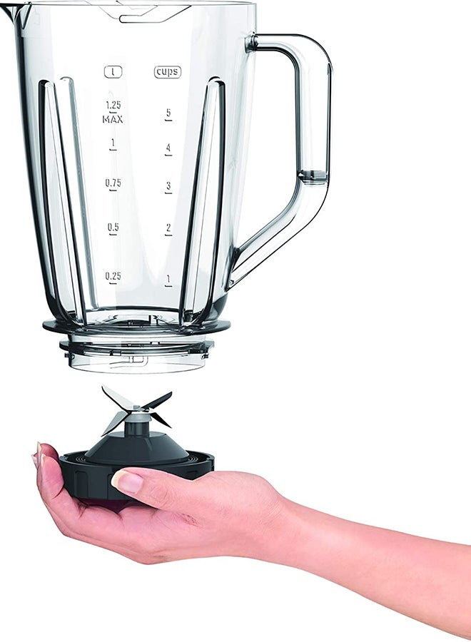 Moulinex - BlendForce 2 Blender With 4 Blades 2 L 600 W LM423127 White / Gray / Red - Image 1