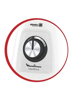 Moulinex Blendforce blender Large Capacity Glass Jug , convenient, Healthy 1.75 L 700 W LM435127 White / Black  - Image 3