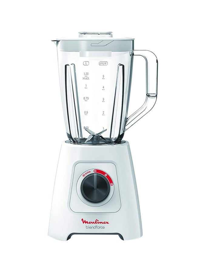 Moulinex - BlendForce 2 Blender With 4 Blades 2 L 600 W LM423127 White / Gray / Red - Image 1