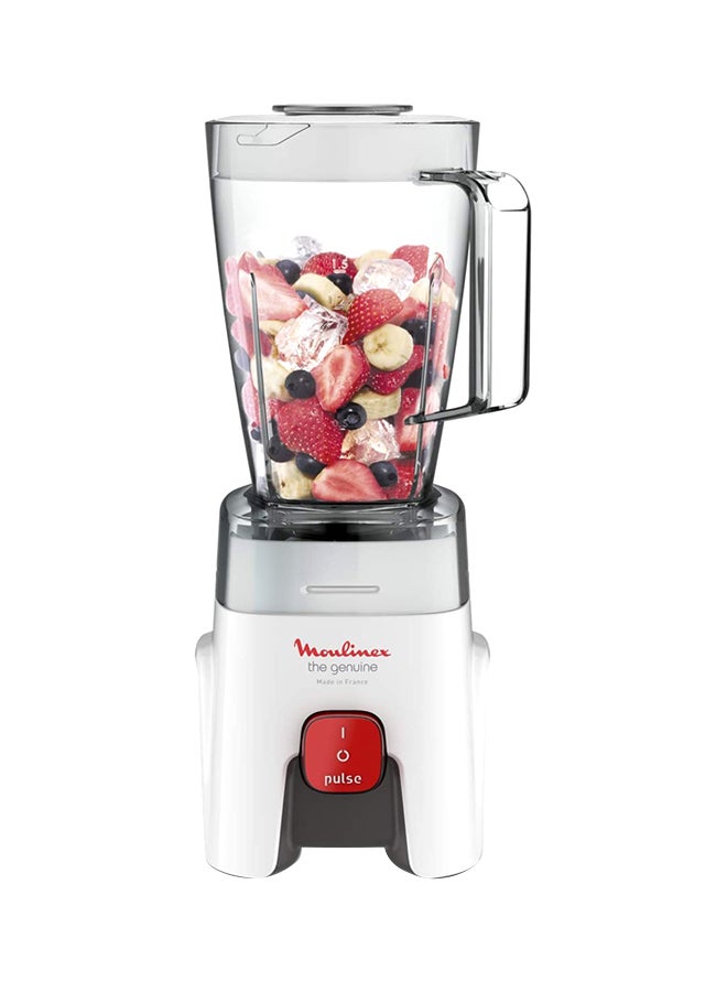 Moulinex - Blender | Genuine  Blender Smoothie Maker | Mixer | 2 Attachments | One Speed and Pulse Function | 2 Years Warranty 1.75 L 500 W LM242B27 White/Clear - Image 1